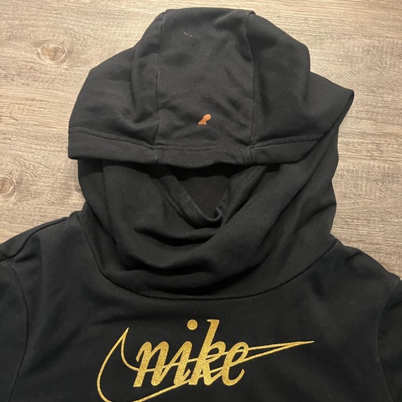 Black and gold nike scuba neck hoodie - Picture 2 of 3